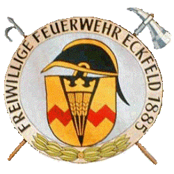 Das Wappen der Feuerwehr Eckfeld